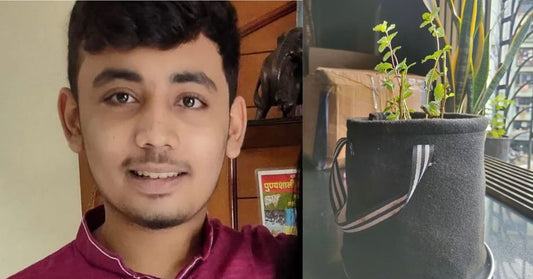 18-YO Innovates Low-Cost Grow Bags By Recycling Plastic Bottles and Runs A Successful Business